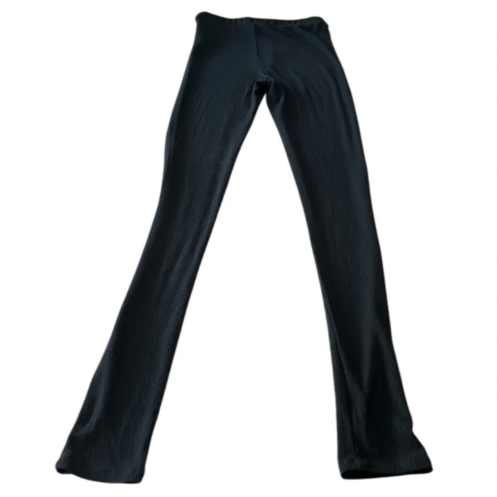 NAKED WARDROBE MICRO RIBBED LOUNGE LEGGING BLACK- Size XS